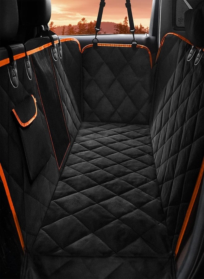 AMICA Dog Car Seat Cover,Scratchproof Waterproof Collapsible Dog Car Seat Covers,Car Seat Protector for Dogs with Mesh Window & Storage Pocket, Washable Dog Hammock (for Hatchback Cars) - Image 1